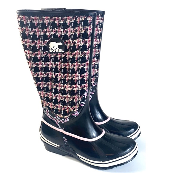 Sorel Shoes - Sorel Waterproof Rubber Tweed Tall Rain Boots
